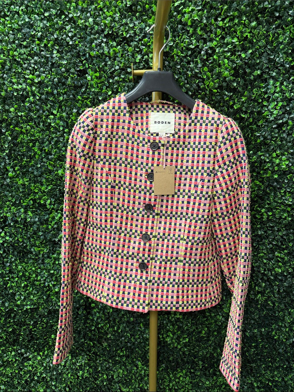BODEN SALISBURY PUFF SLEEVE JACKET MULTI - 2R - Picture 4 of 10